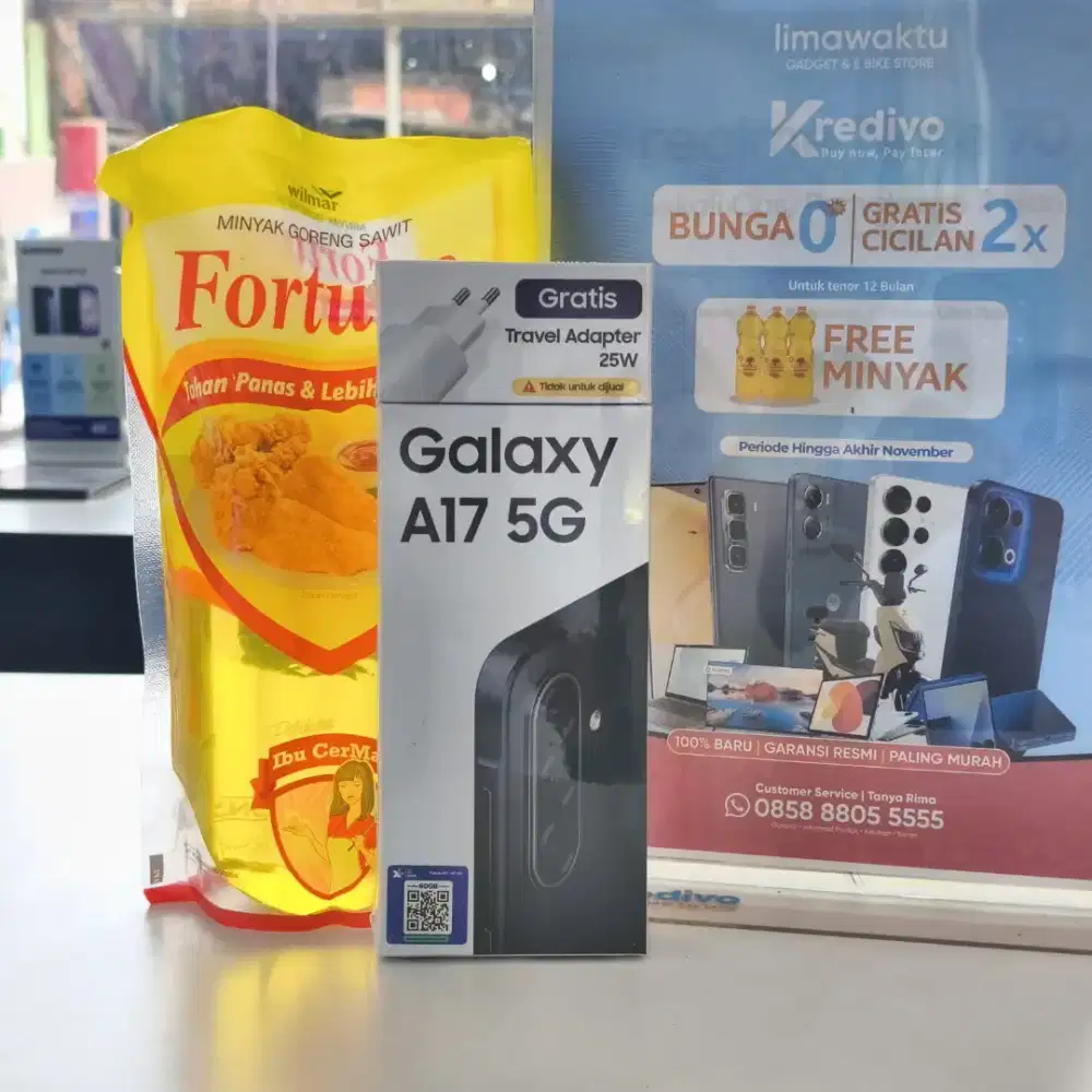 SAMSUNG GALAXY A17 5G 8+8/256GB DISKON HARGA 100K