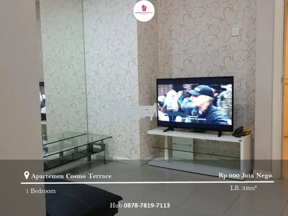 Dijual Apartement Cosmo Terrace 1BR Full Furnished