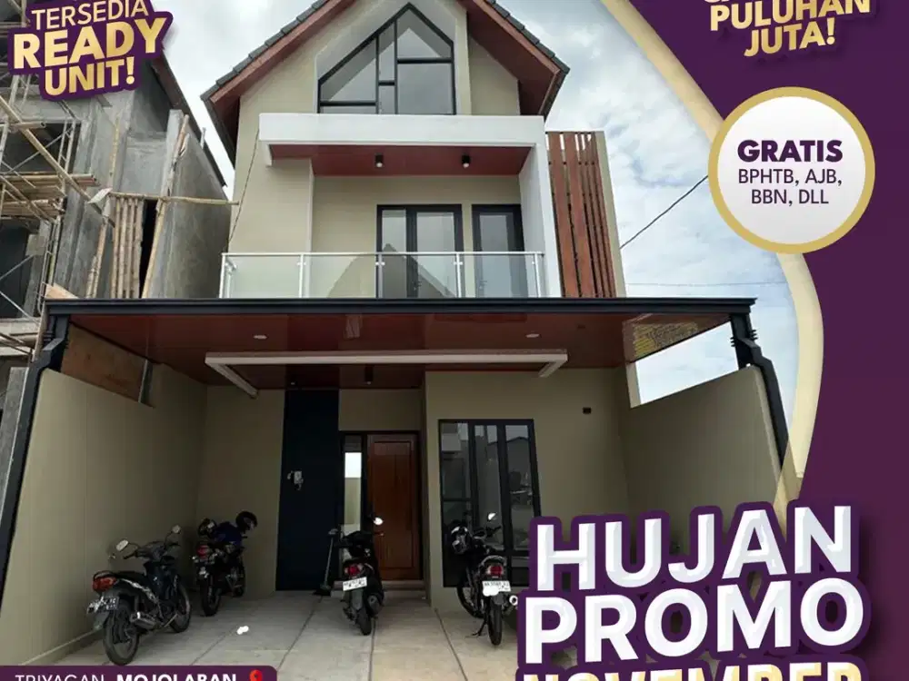 Rumah Nyaman 2 Lantai di Sekitar UNS Solo