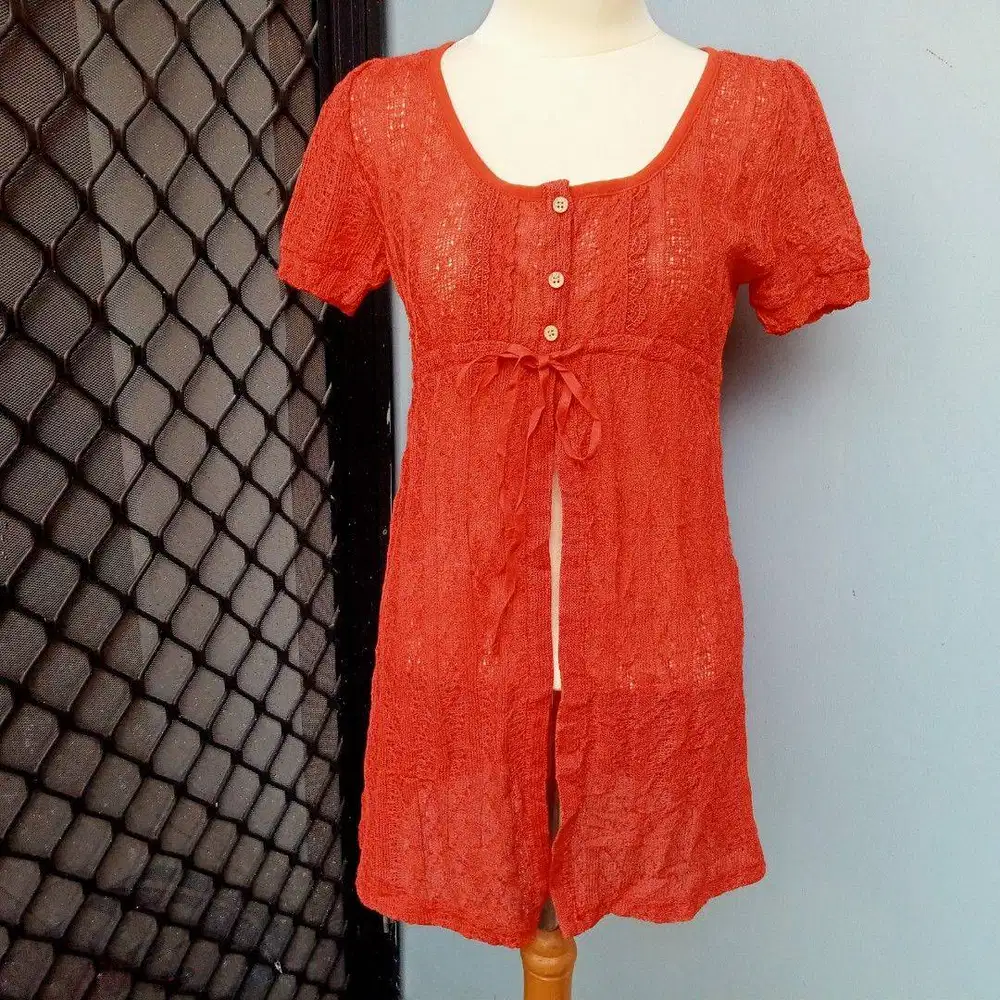 Outer Wanita Casual Orange