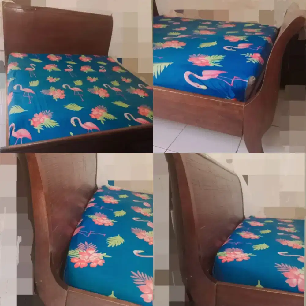 Dipan kayu jati Ukuran 200 x 200