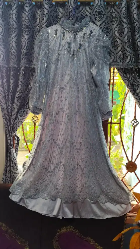 Gamis muslimah modif payet