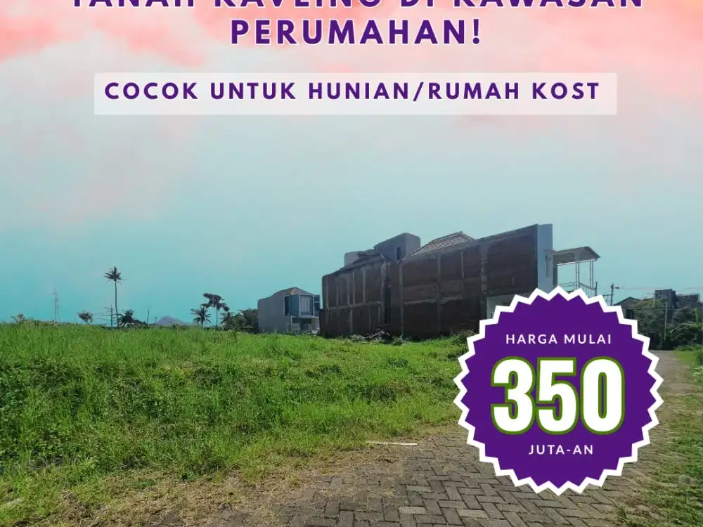 Tanah Tegalgondo Dekat UMM – Cocok untuk Kos & Hunian!
