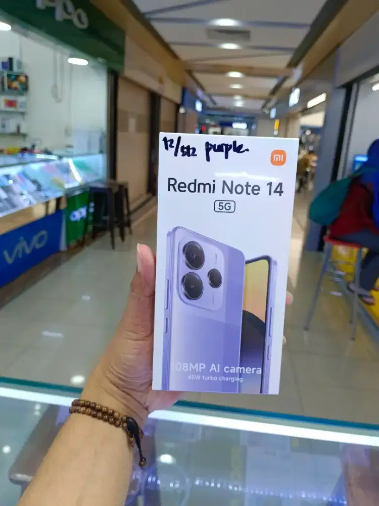 Xiaomi Redmi Note 14 5G 12/512 Purple NEW Garansi Resmi Xiaomi 15Bulan