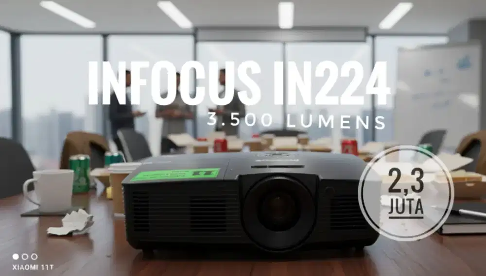 Proyektor Infocus IN224. Lumens 3.500. Ex Kantor