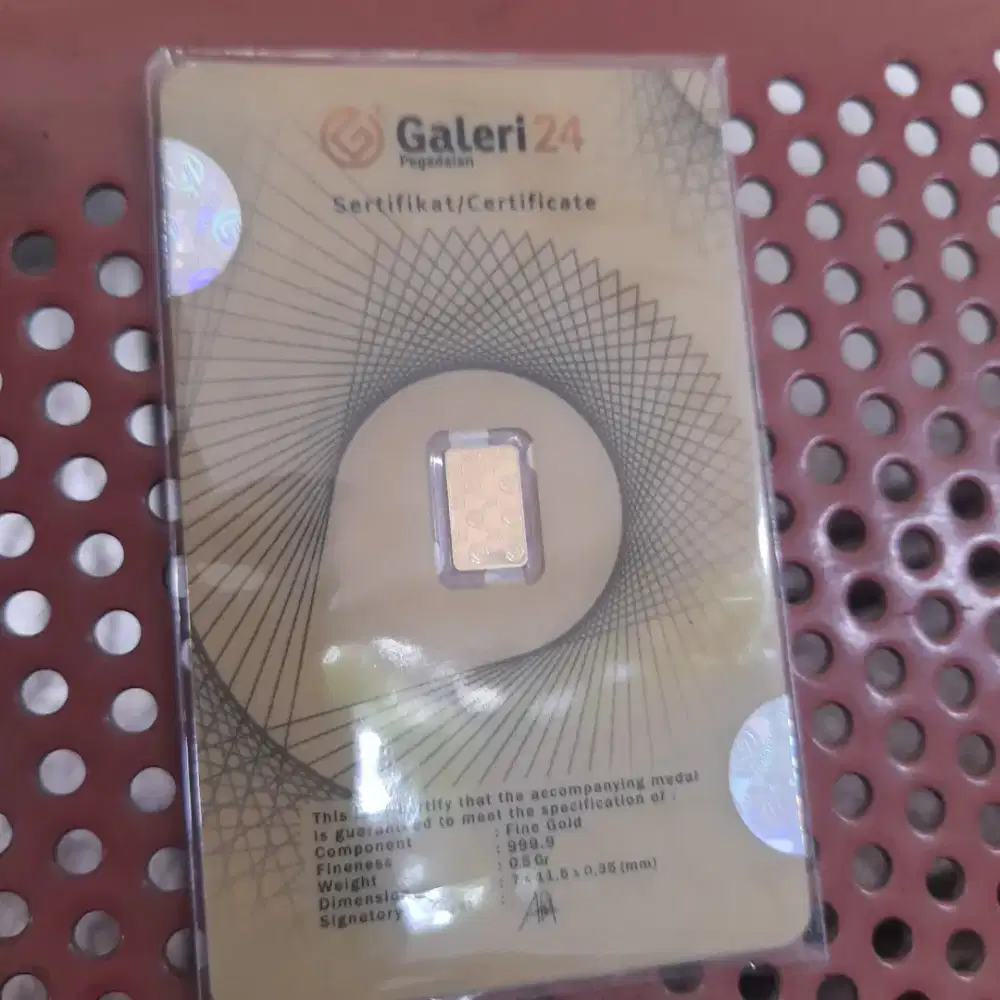 Emas Logam mulia Galeri24 0,5gr