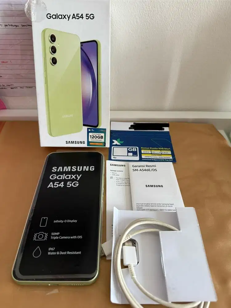 JUAL CEPAT ! Samsung A54 5G RAM 8/256GB Awesome Lime