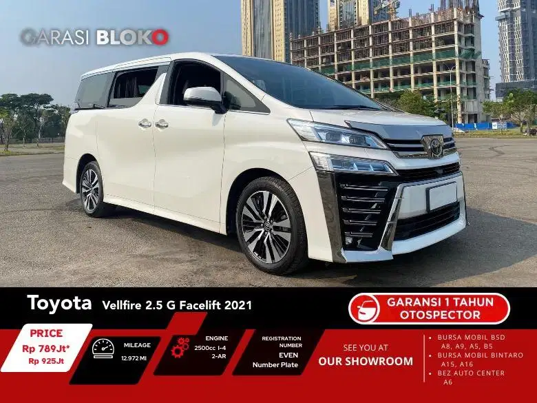 Toyota Vellfire 2.5 G Facelift CBU ATPM 2021
