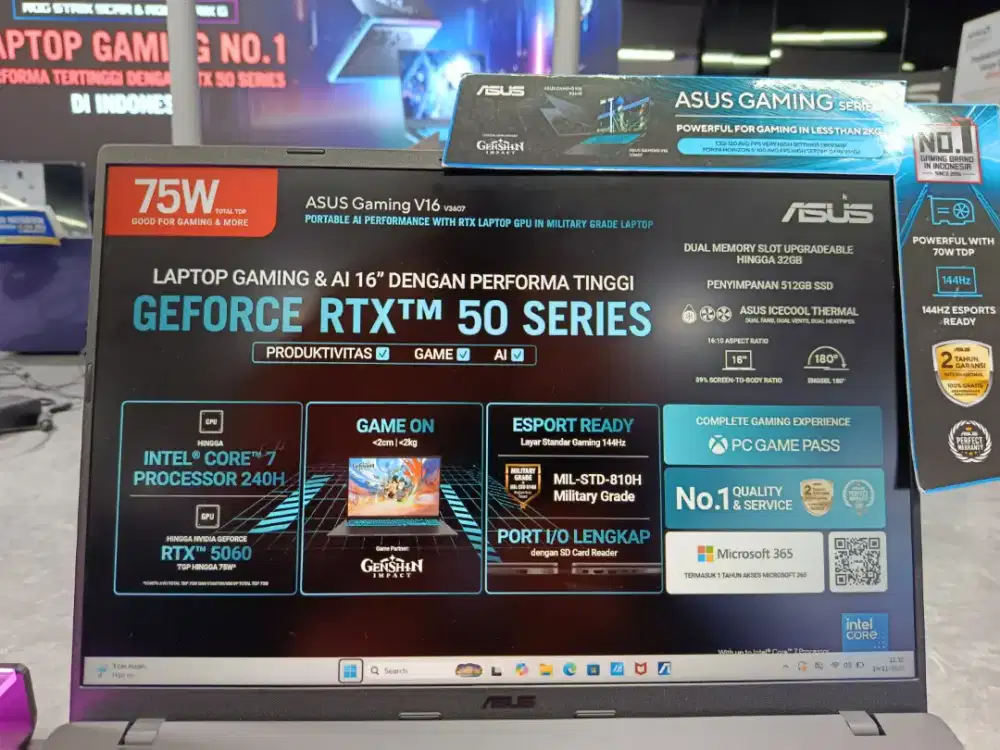 Asus Vivobook Gaming V16 Core 5 210H RTX4050 Bisa Kredit tanpa dp