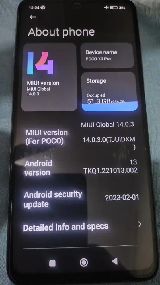POCO X3 PRO 8/256 GB TITANIUM