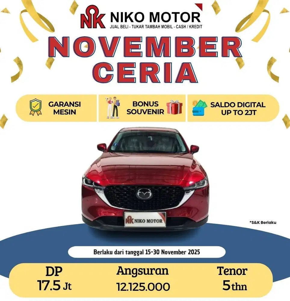 (KM3RB+ SPT BARU DARI DEALER) CX5/CX-5 ELITE 2023 AT :2022|2024