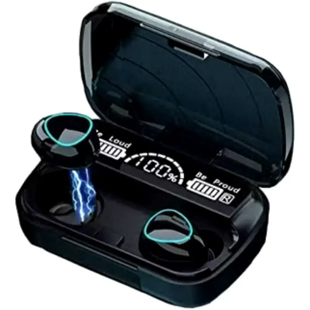 M10 heatset tws bluethoot tipe C deep bass + powerbank 3500mah