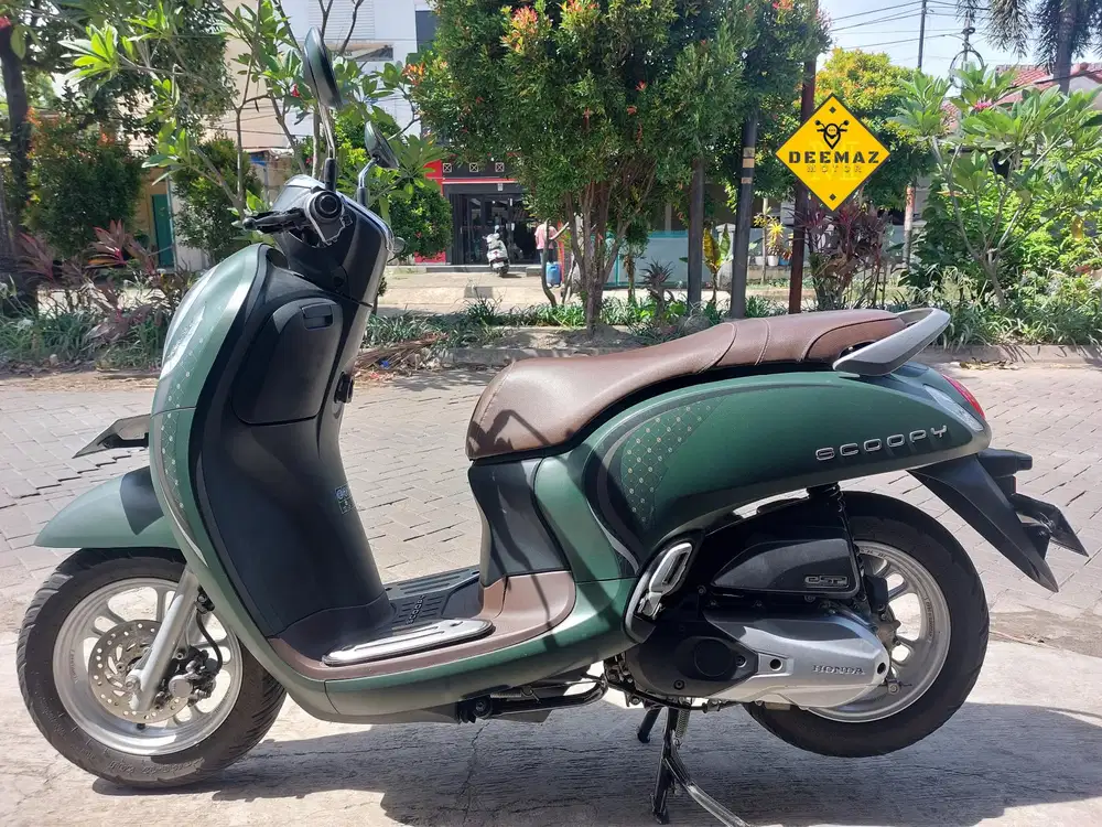 (DP 400)‼️ Honda Scoopy Stylish Keyless Hijau Mulus 2024 Cash Kredit