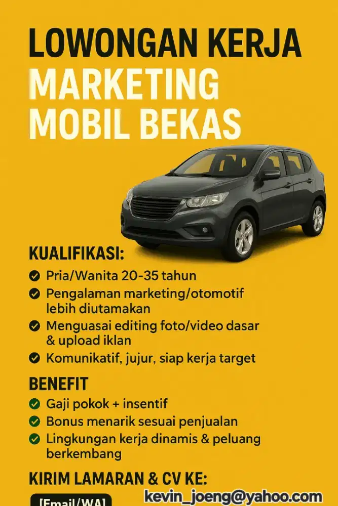 Marketing Showroom Mobil Bekas