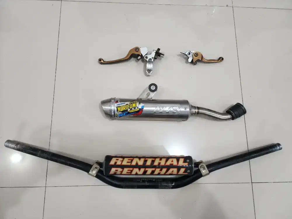 Paket Ganteng Stang KTM Silincer Slip on Norifumi rc Handle KLX 150