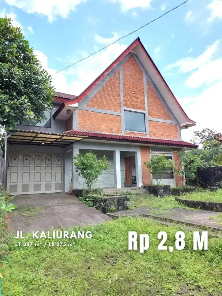Dijual Villa di Area Sejuk Tepi Jalan Kaliurang Km 23