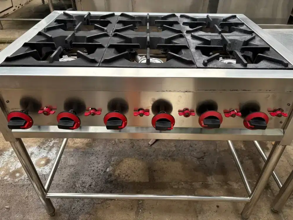 kompor 6 tungku high pressure 
ukuran 100x70x85
harga 7,5jt