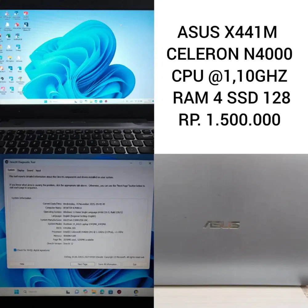 ASUS X441M – Laptop Ringan, Cepat, dan Hemat Budget!