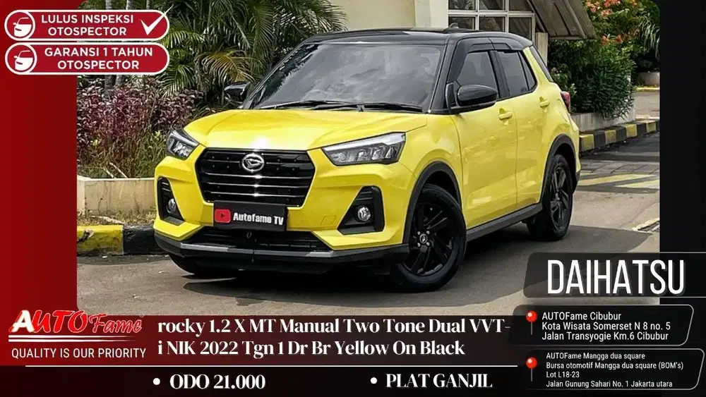 Daihatsu Rocky 1.2 X MT Manual Two Tone Dual VVT-i NIK 2022