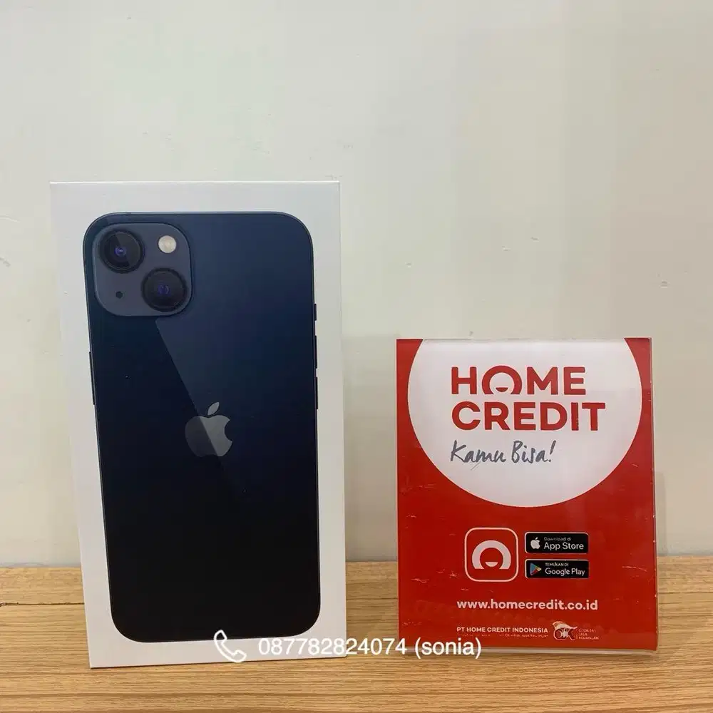Cicilan iPhone 13 128GB black bebas 2 kali angsuran home credit