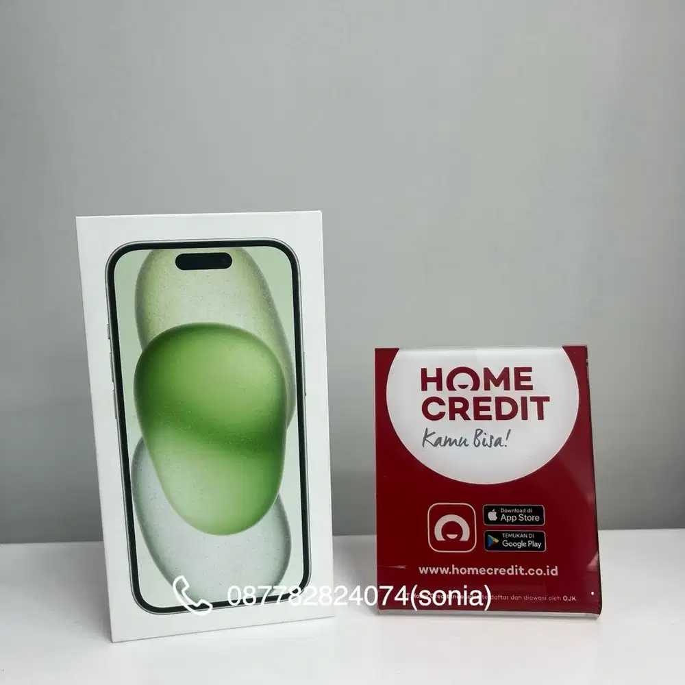 Cicilan iPhone 15 128GB green bebas 2 kali angsuran