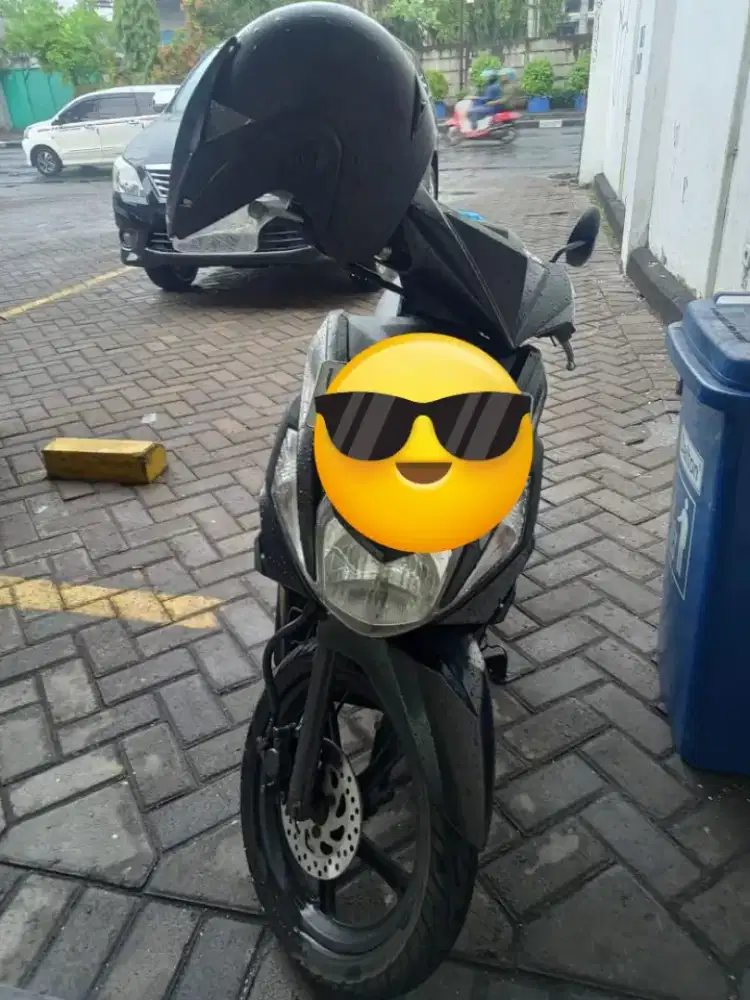 di jual motor Mio M3 125 dobel jreng ban dpn blkng tebal