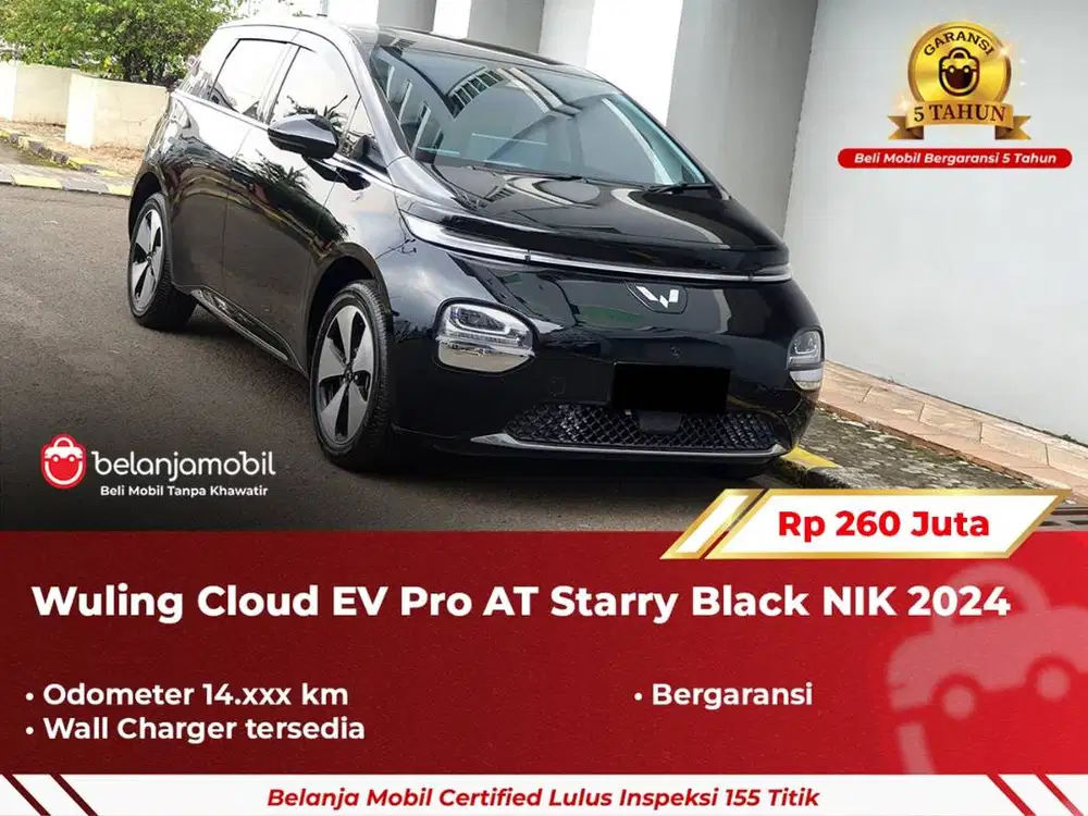 [ GARANSI 5TH ] Wuling Cloud EV Pro AT Starry Black 2024 2025