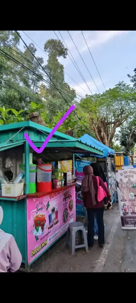 LOWKER Pengaja Booth minuman/makanan