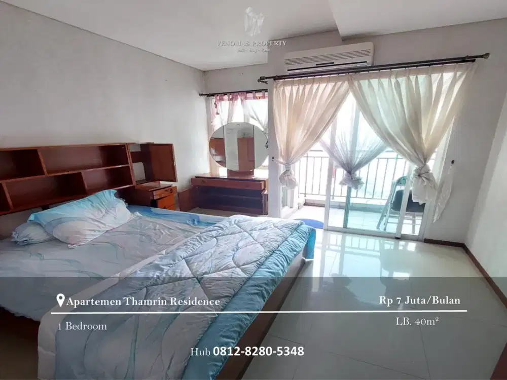 Disewakan Apartement Thamrin Residence 1BR Full Furnished Tower D