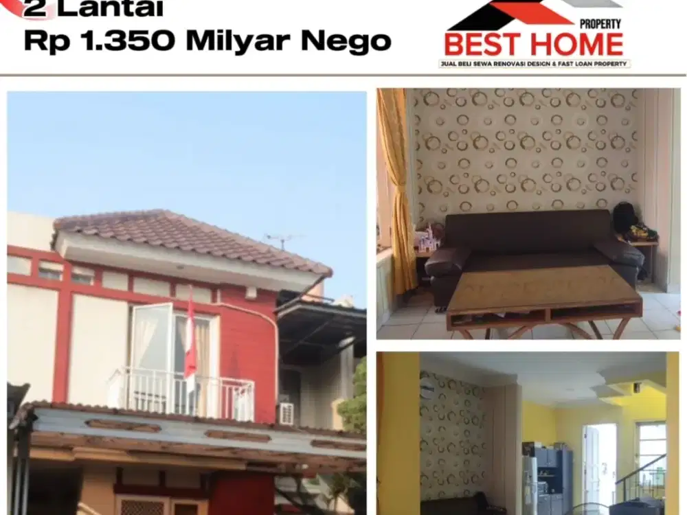 Rumah 2 lantai di perumahan elit