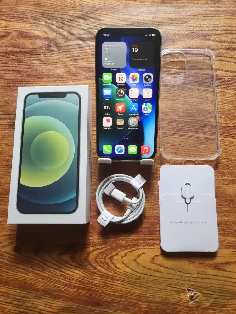 Iphone 12 128gb green inter fullset mulus no minus all operator