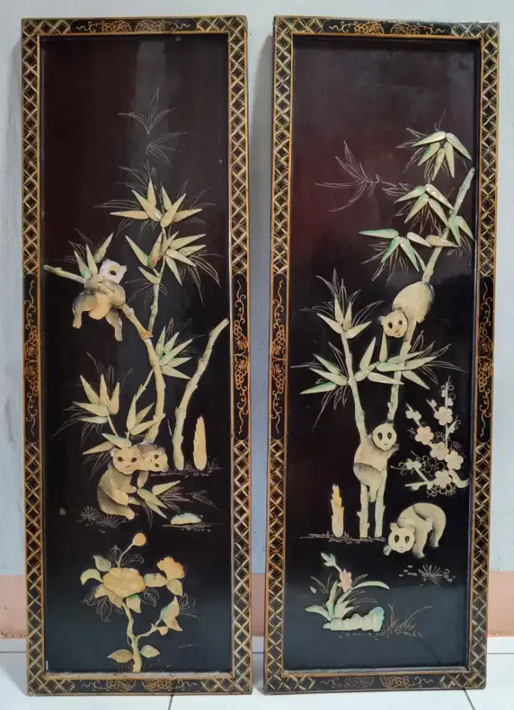 SEPASANG Lukisan KERANG  ANTIK, CANTIIIIIKKK & CLASSIC