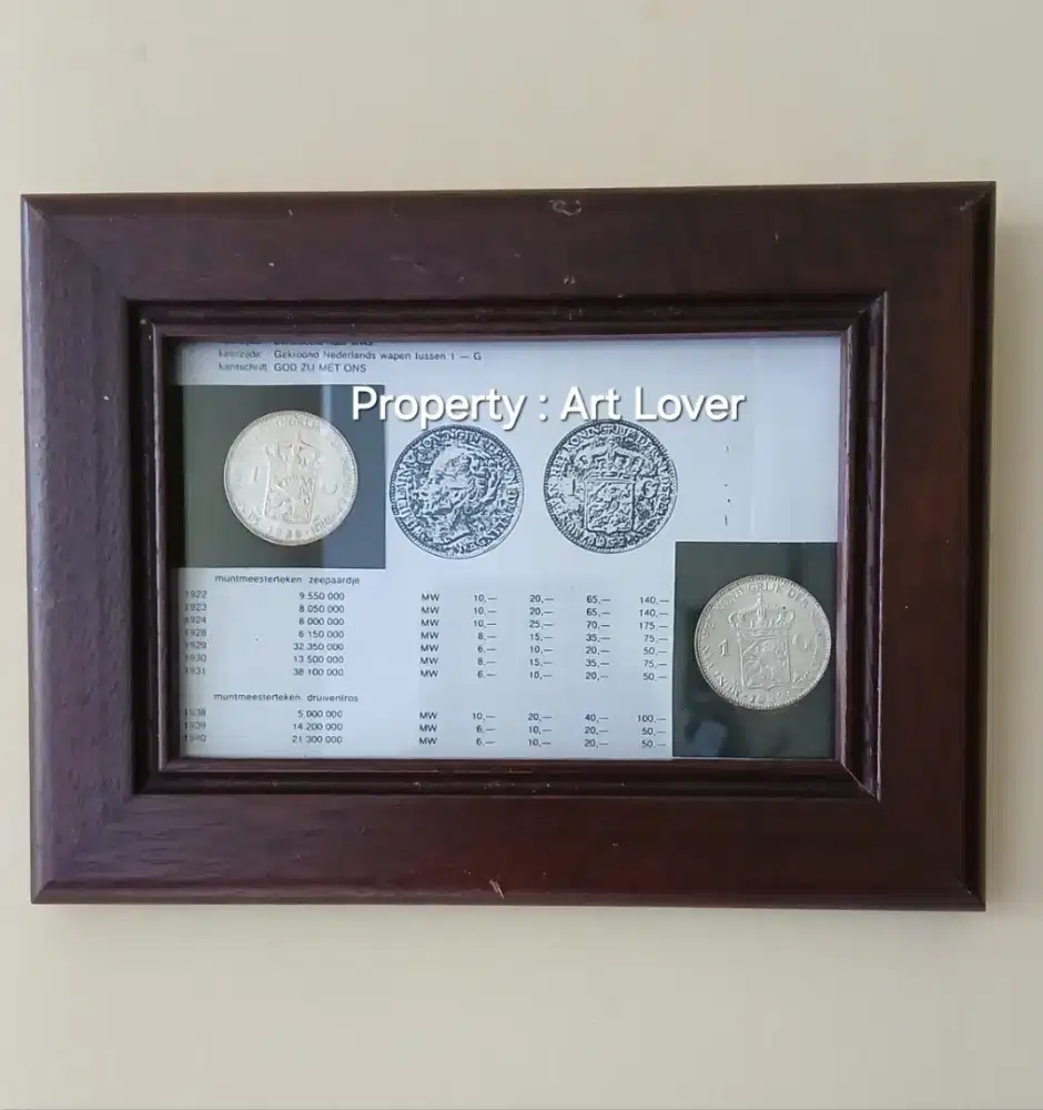 Koin Perak Silver Wilhelmina Asli