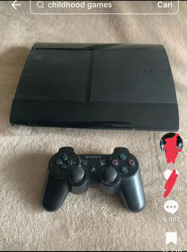 Jual PS 3 full set dan Dus