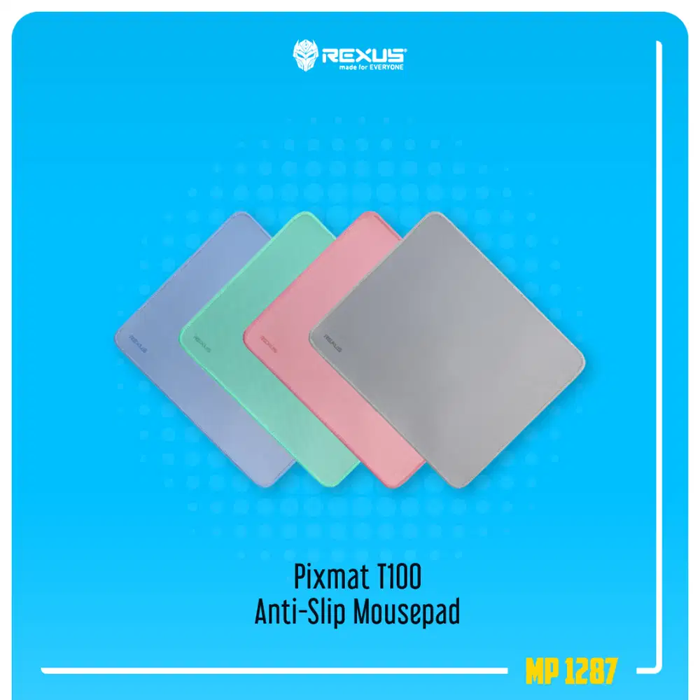 Rexus Pixmat T100 Anti-Slip Rubber Base Mousepad Mouse Pad