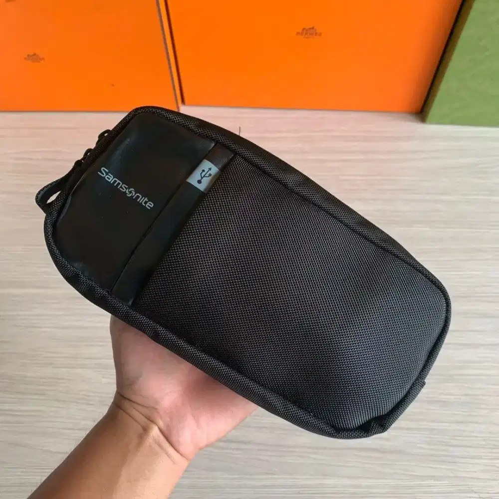 Samsonite Silhoutte Travel Kit Case Pouch Clutch Tas Original