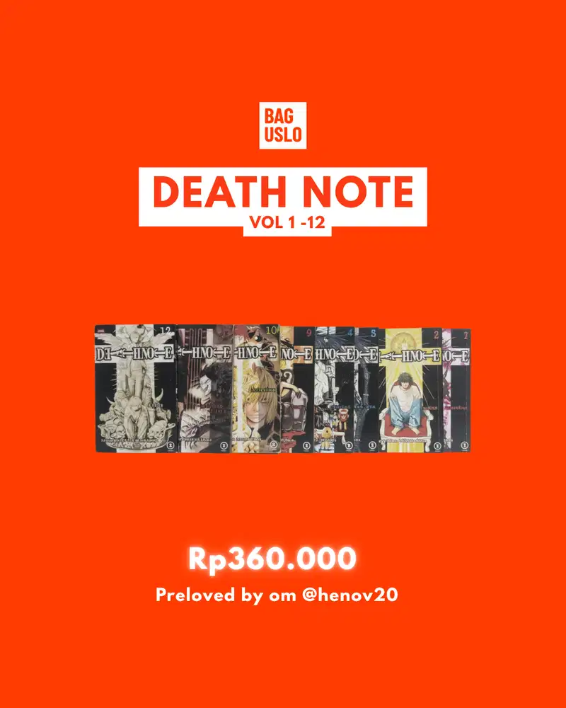 Komik Death Note 1-12 (TAMAT) | Original M&C | ex Kolpri | COD Depok