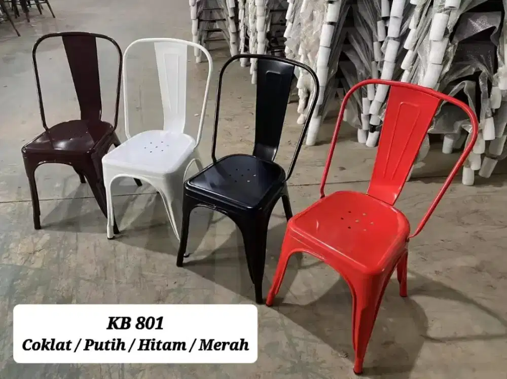 Kursi Tolix-Kursi Susun-Kursi Makan-Kursi Cafe Besi Bufallo KB 801
