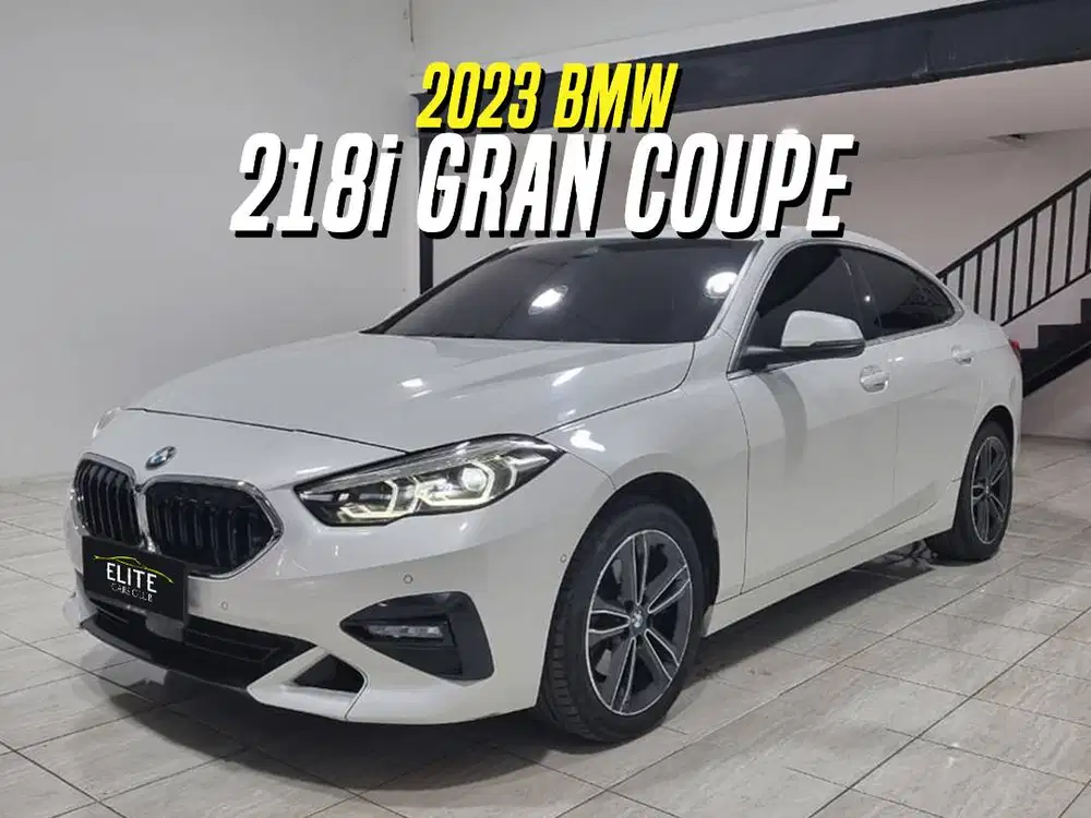 BMW 218i Gran Coupe 2023 White on Black Sport Putih 218 i
