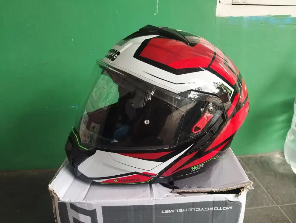 HELM STUDDS TOOPER MODULAR FULL/HALF FACE DOUBLE VISOR ORIGINAL