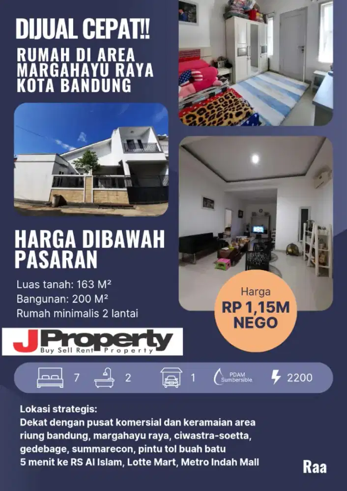 Jual Murah Rumah Sentosa Asih Riung Bandung 1 M an TERMURAH