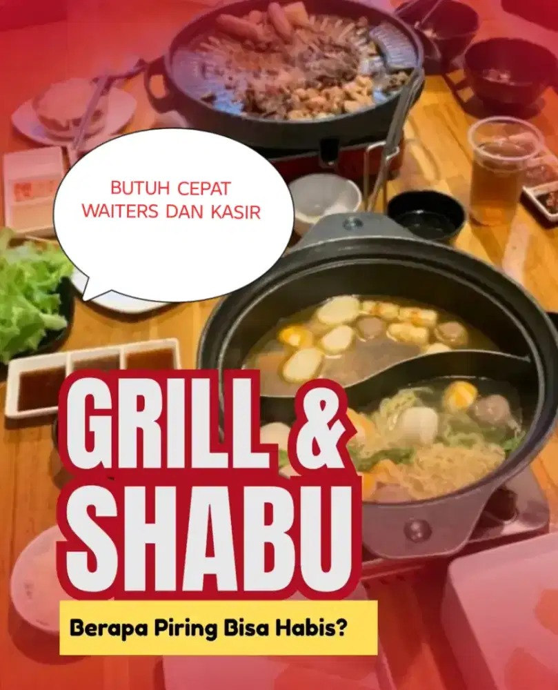 Lowongan kerja kasir dan waiters
