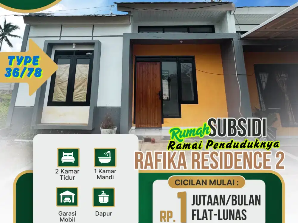 MEWAH!! RUMAH SUBSIDI RAFIKA RESIDENCE 2