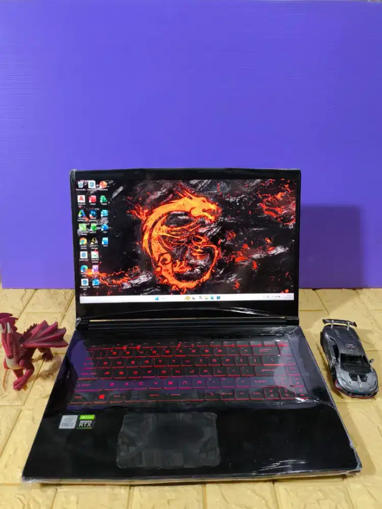 MSI GF63 EVOLVE THIN MULUS LIKE NEW FULLSET DUAL VGA Nvidia RTX 3050