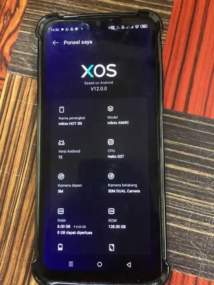 Infinix hot 30i RAM 8+8/128GB