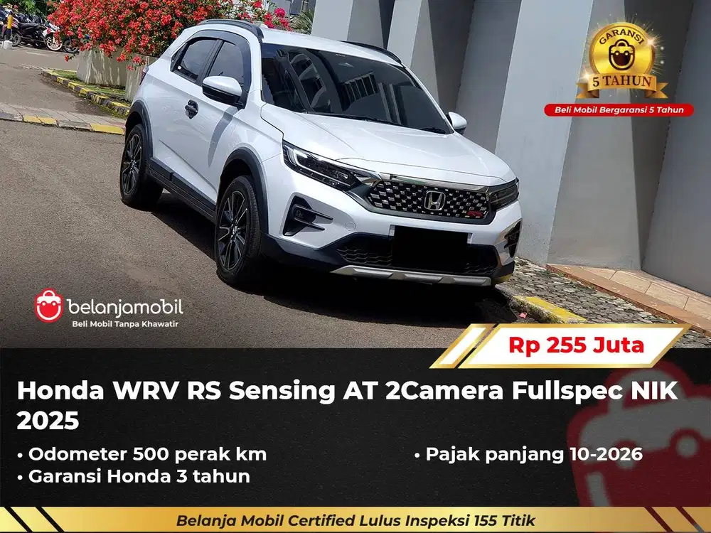 [ GARANSI 5TH ] Honda WRV WR-V WR V RS Sensing AT Fullspec 2025/2024