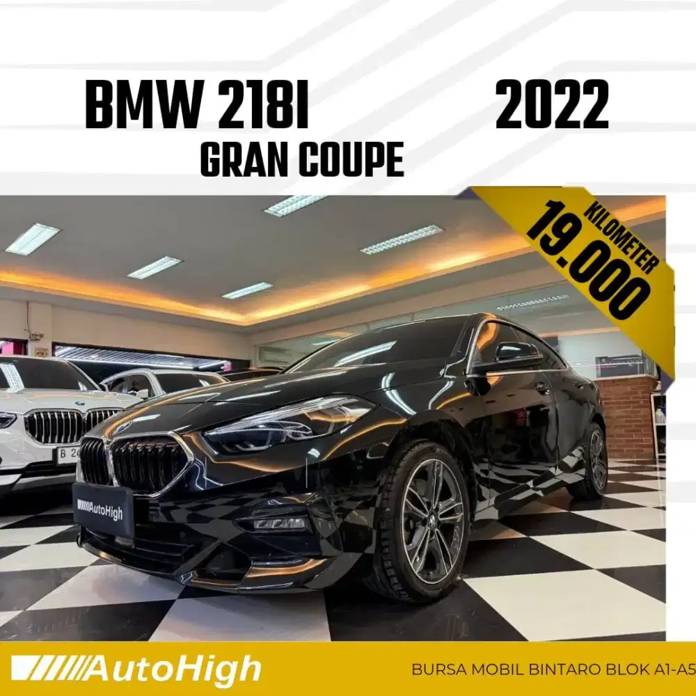 DP10% [Km19.000] 218i Gran Coupe 2022 Black Reg 2024 #AUTOHIGH