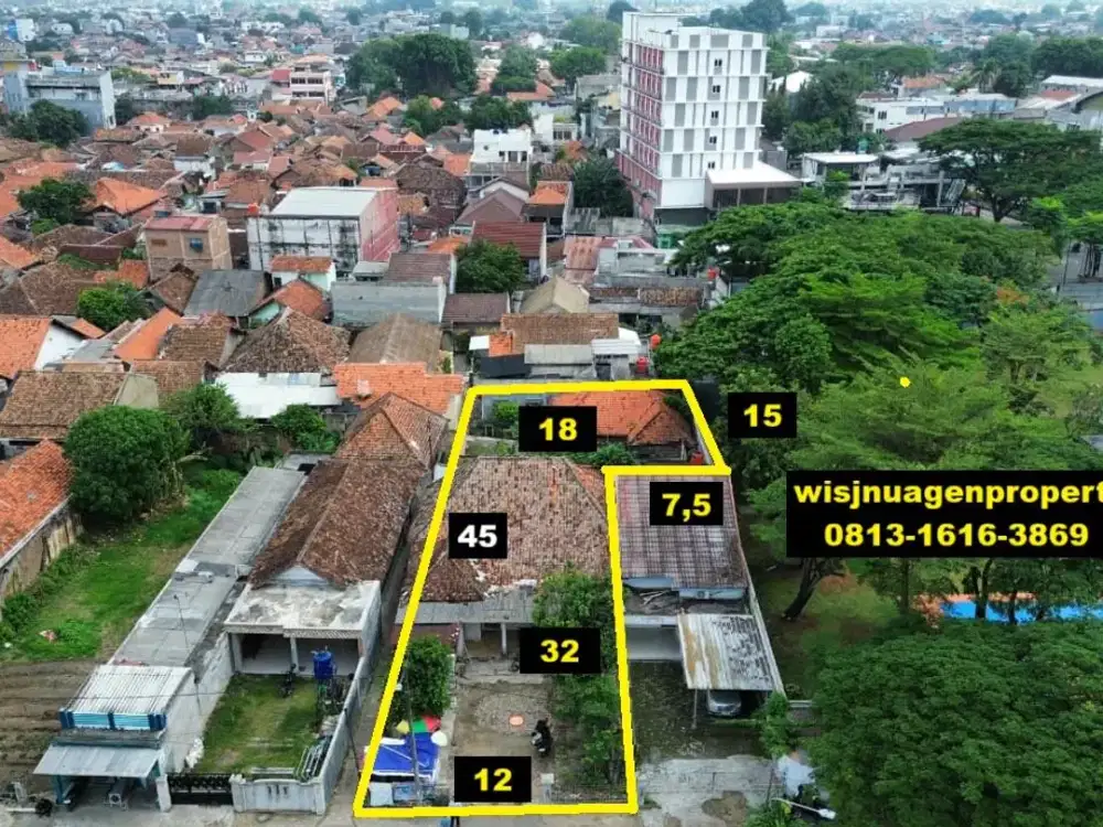 Dijual Cepat Tanah Komersil samping Masjid Agung Serang Cocok untuk Kantor Kos di Pusat Kota