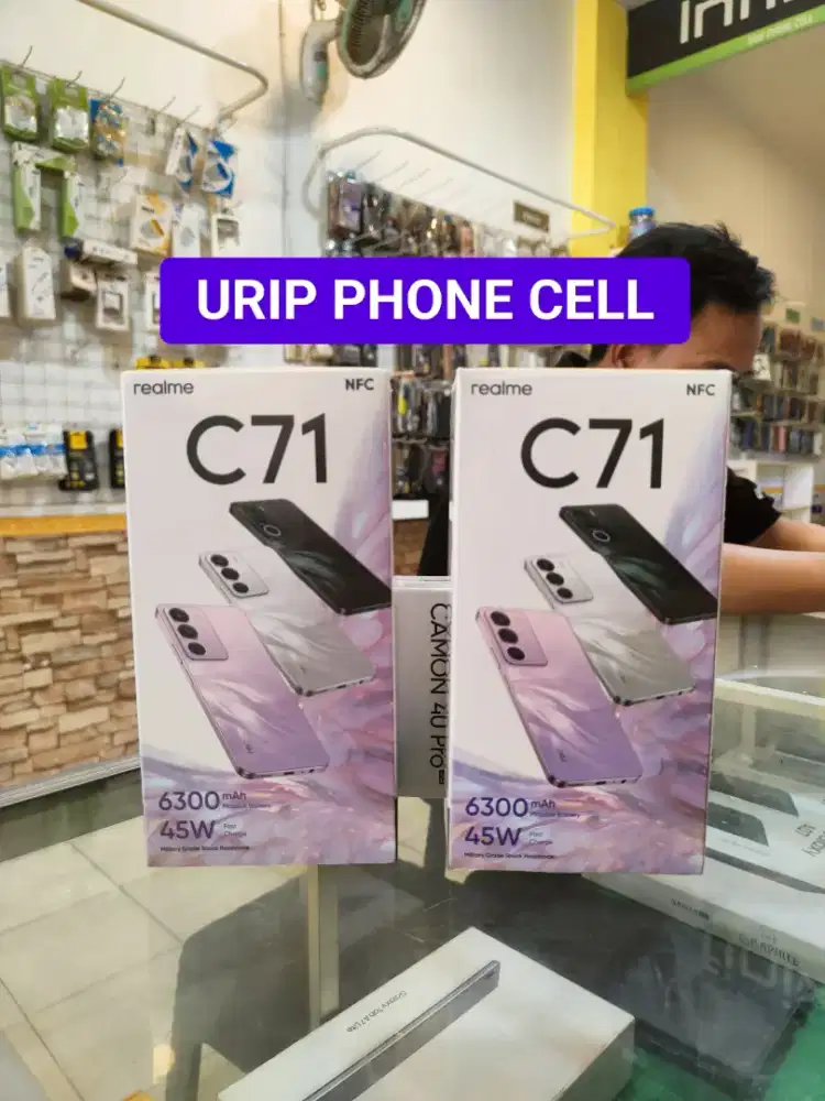 Realme C71 4/128 promo+bonus cash & credit garansi Reami