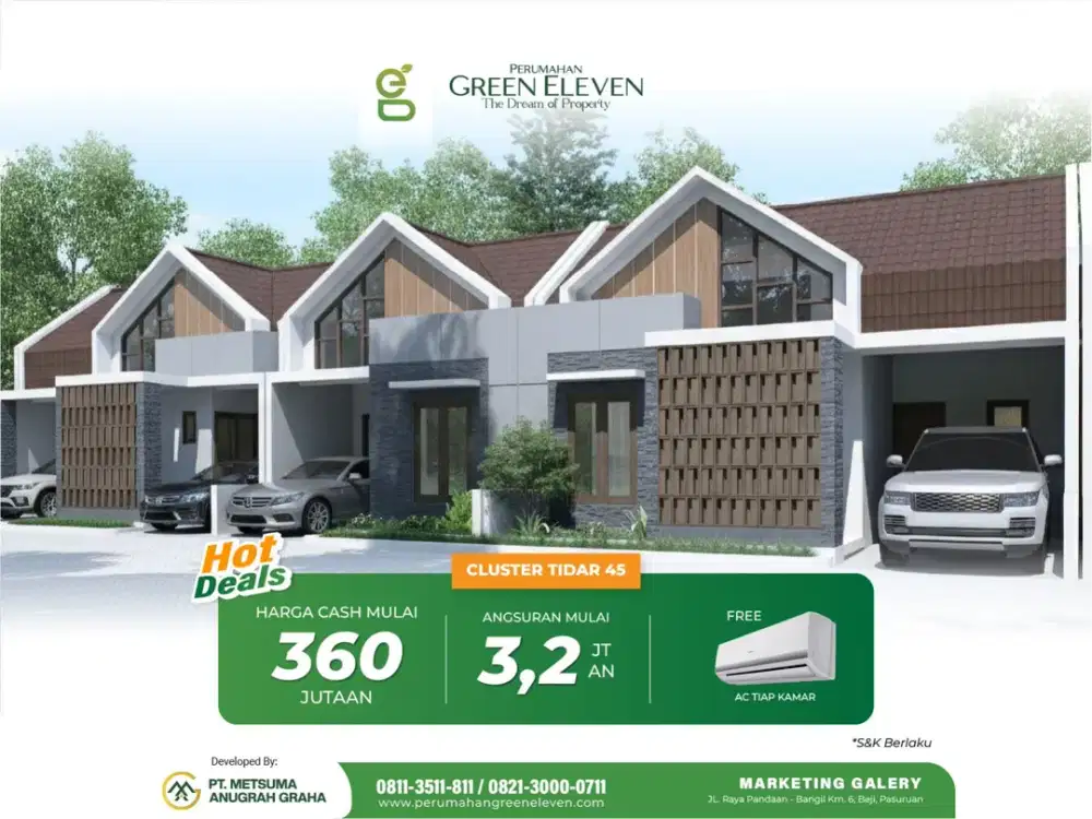Dijual Rumah Murah Bangil Pasuruan - Green Eleven